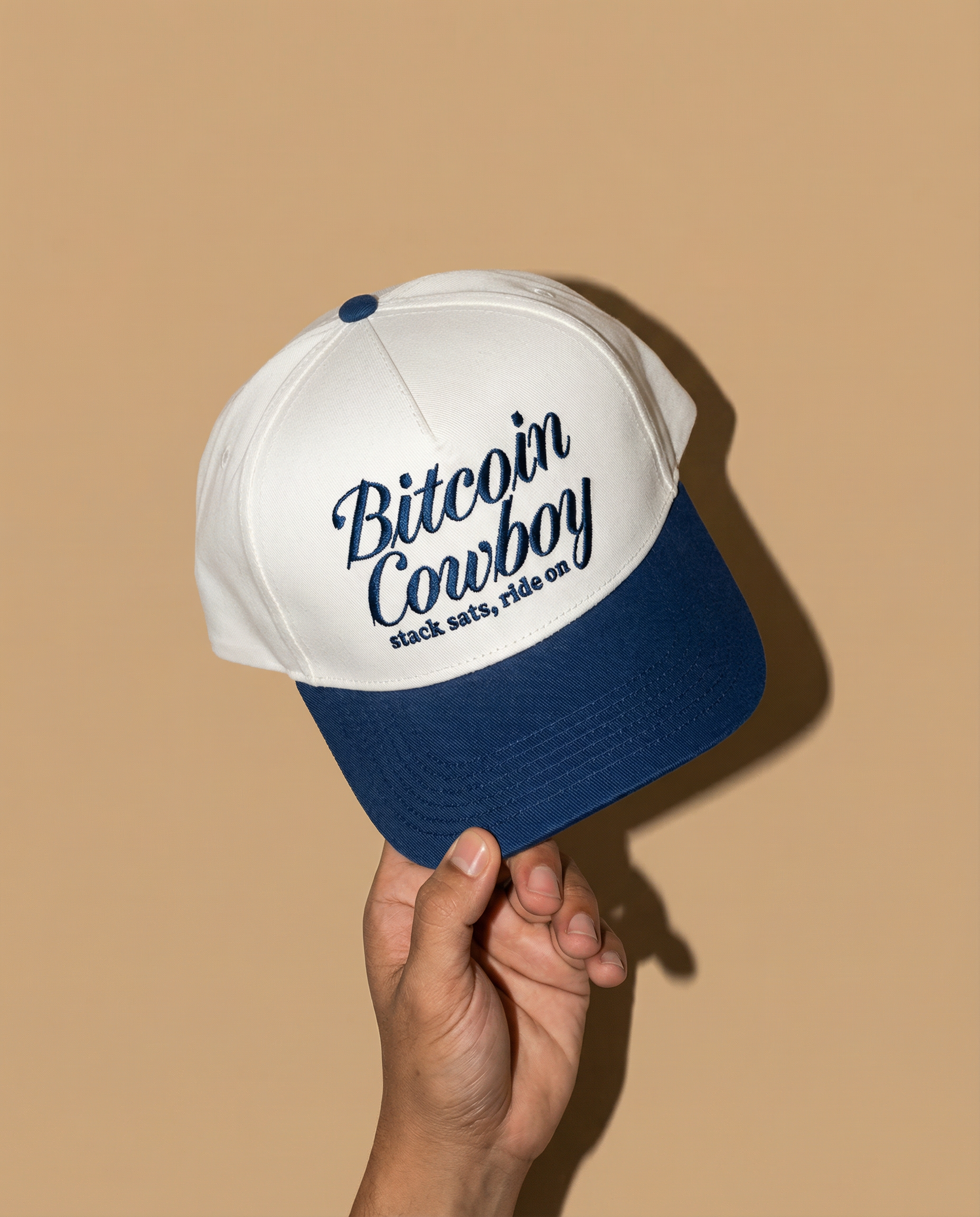 Bitcoin Cowboy - Midnight Workwear Blue/Bone