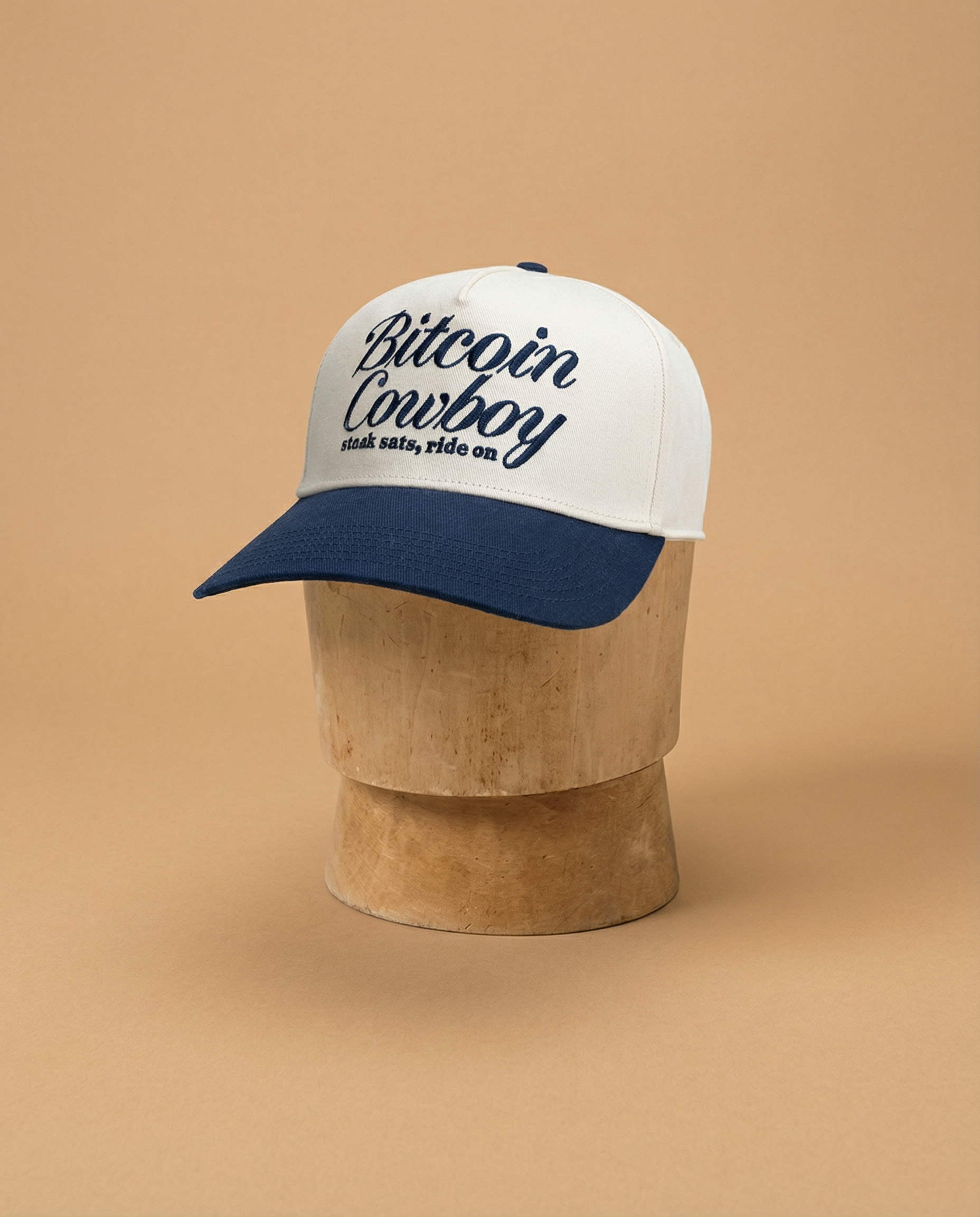 Bitcoin Cowboy - Midnight Workwear Blue/Bone