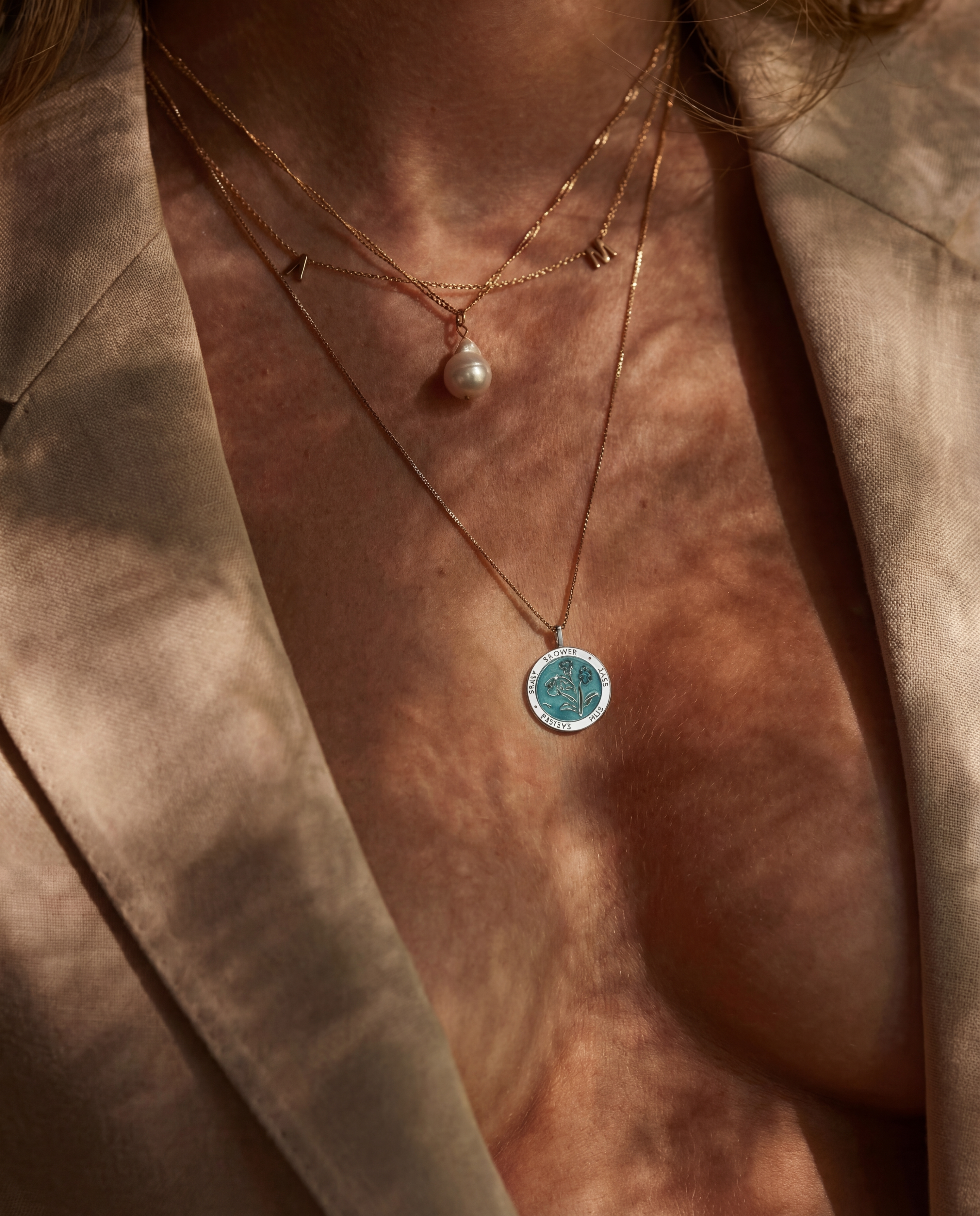 Saint Satoshi Pendant — Tiffany Blue Edition