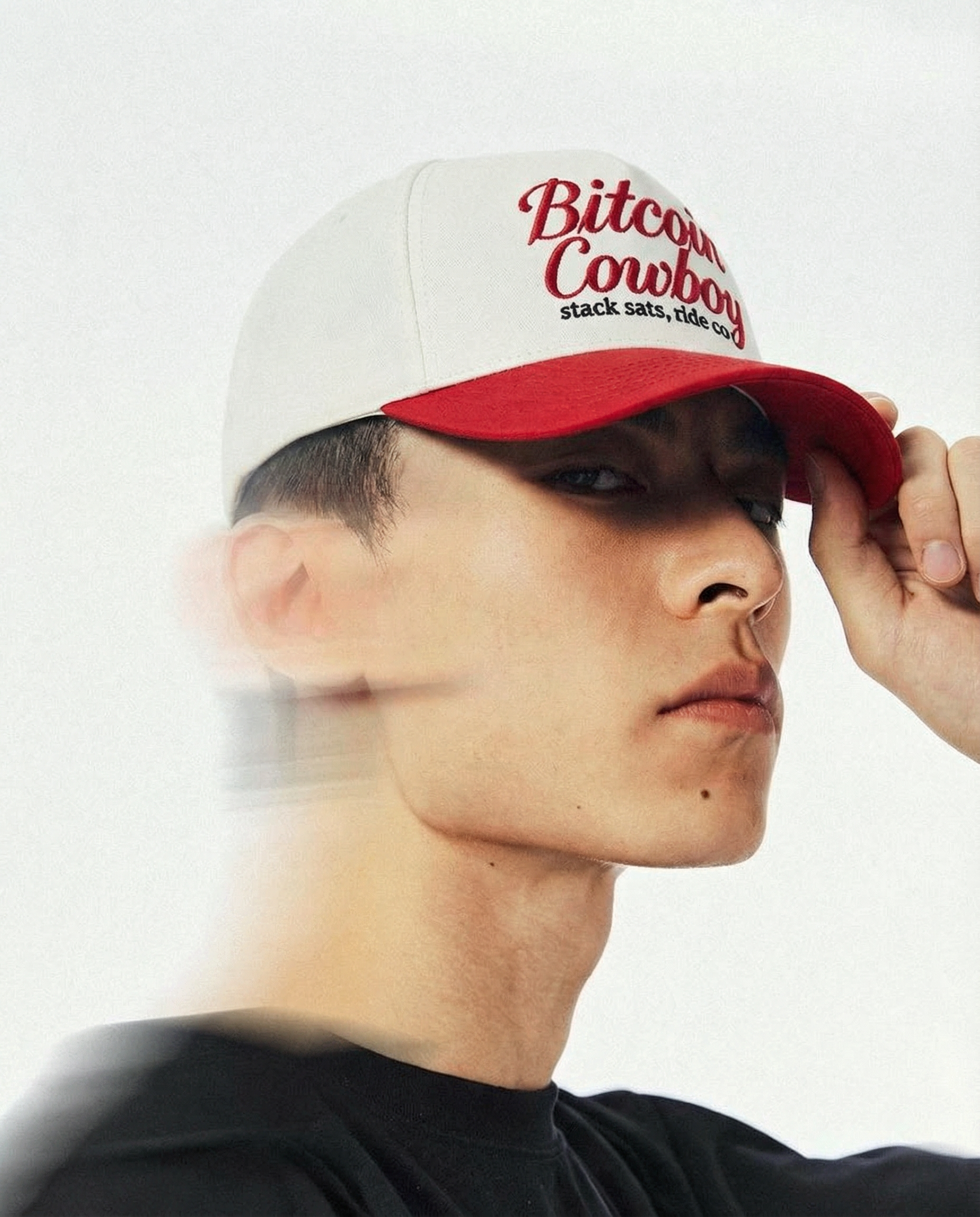 Bitcoin Cowboy - Western Signal Red/Bone