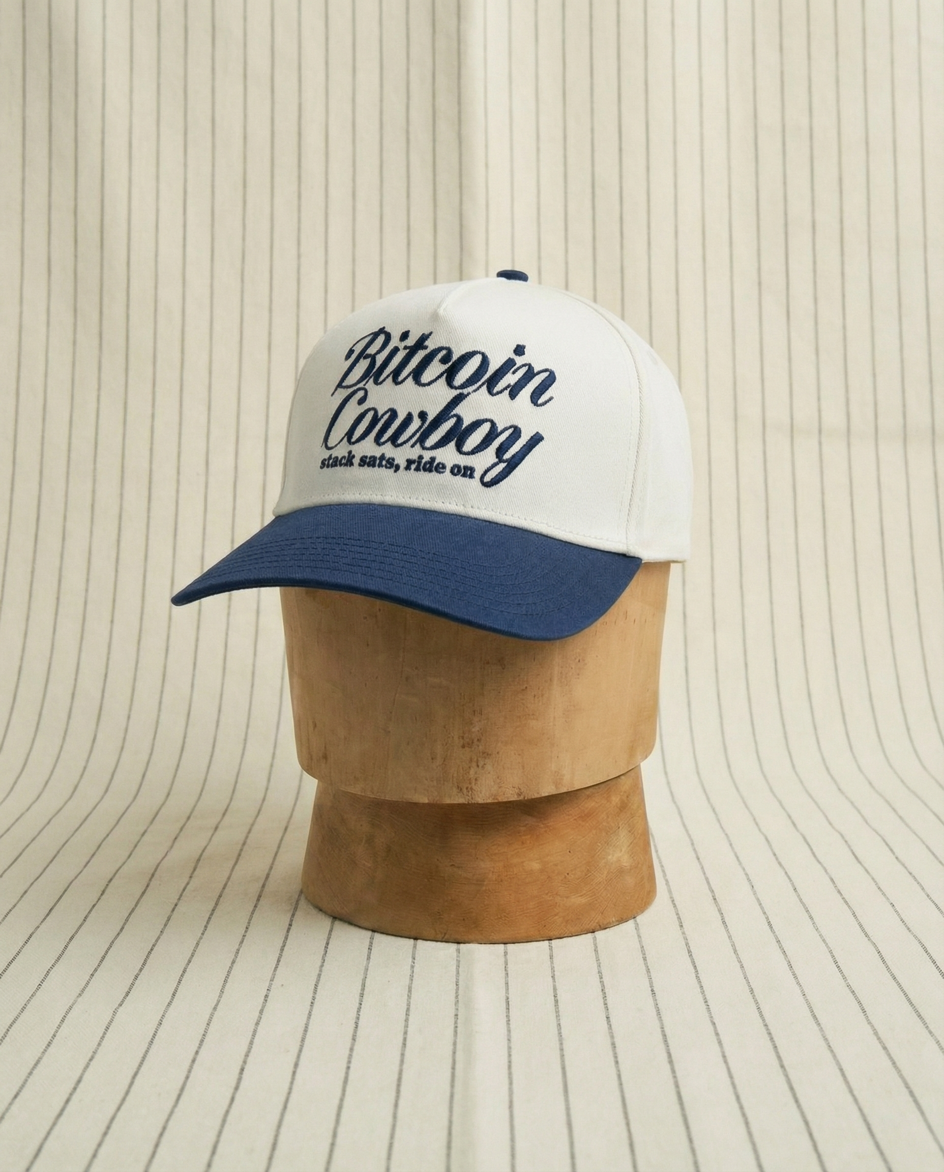 Bitcoin Cowboy - Midnight Workwear Blue/Bone