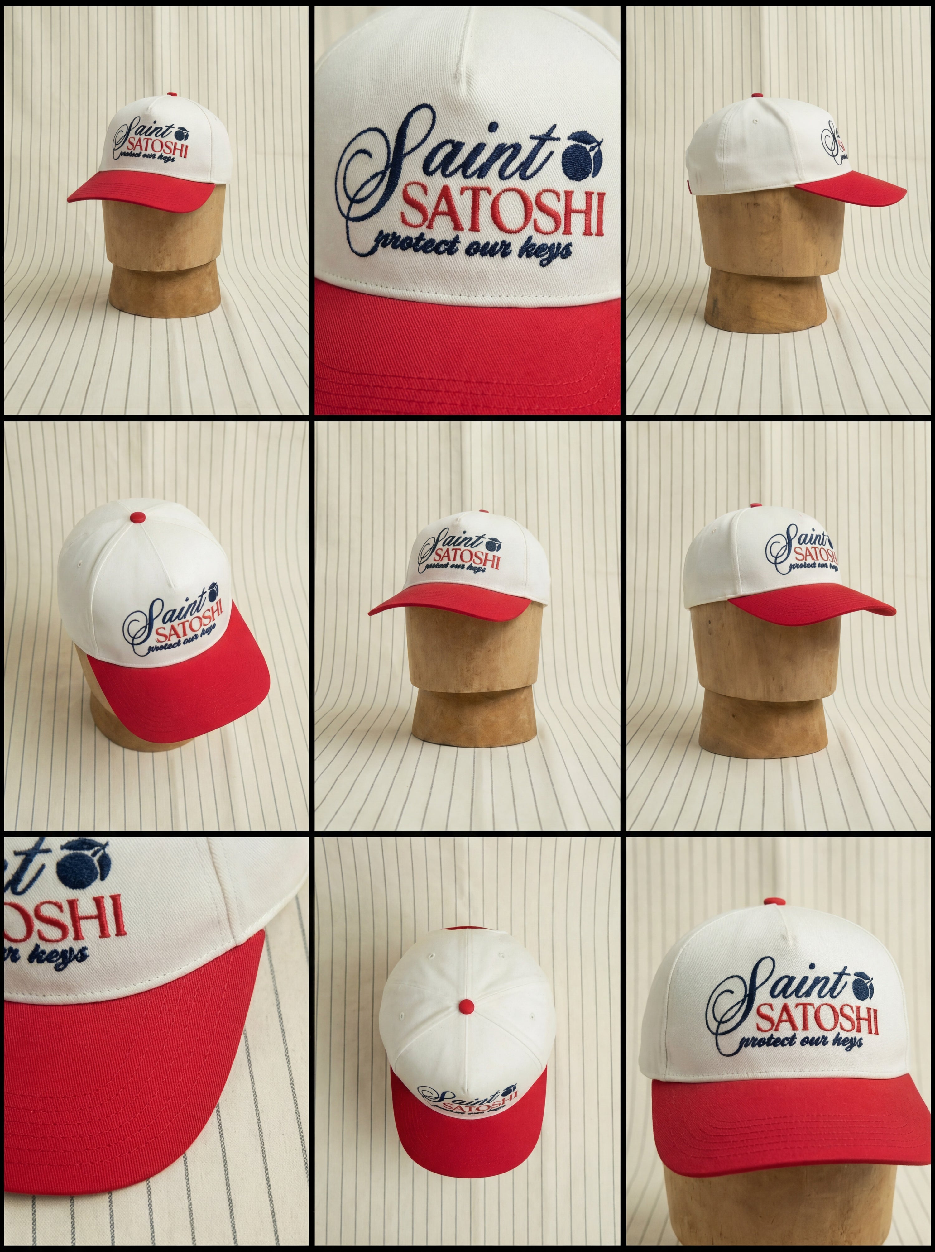 Saint Satoshi - Signal Red/Bone