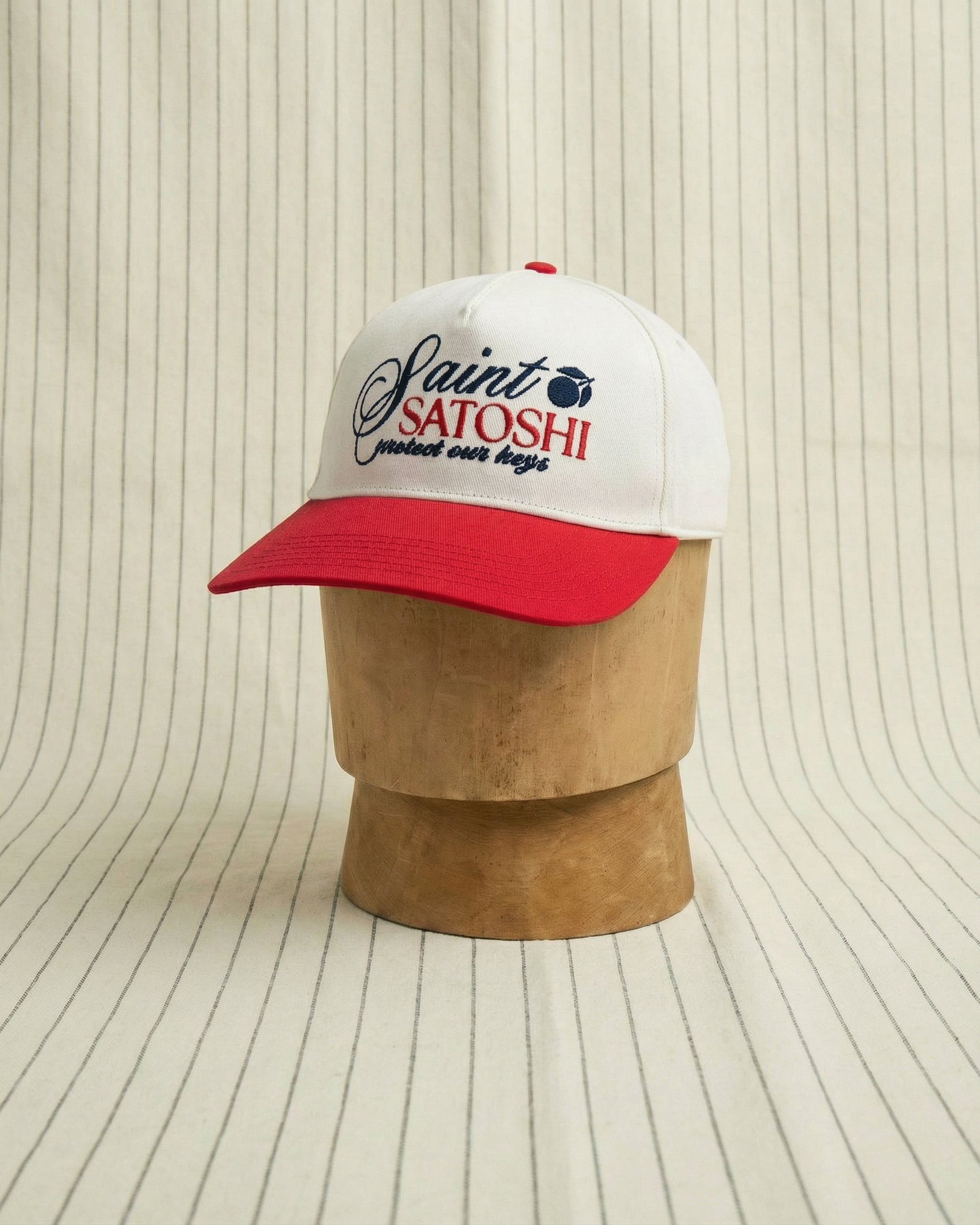 Saint Satoshi - Signal Red/Bone