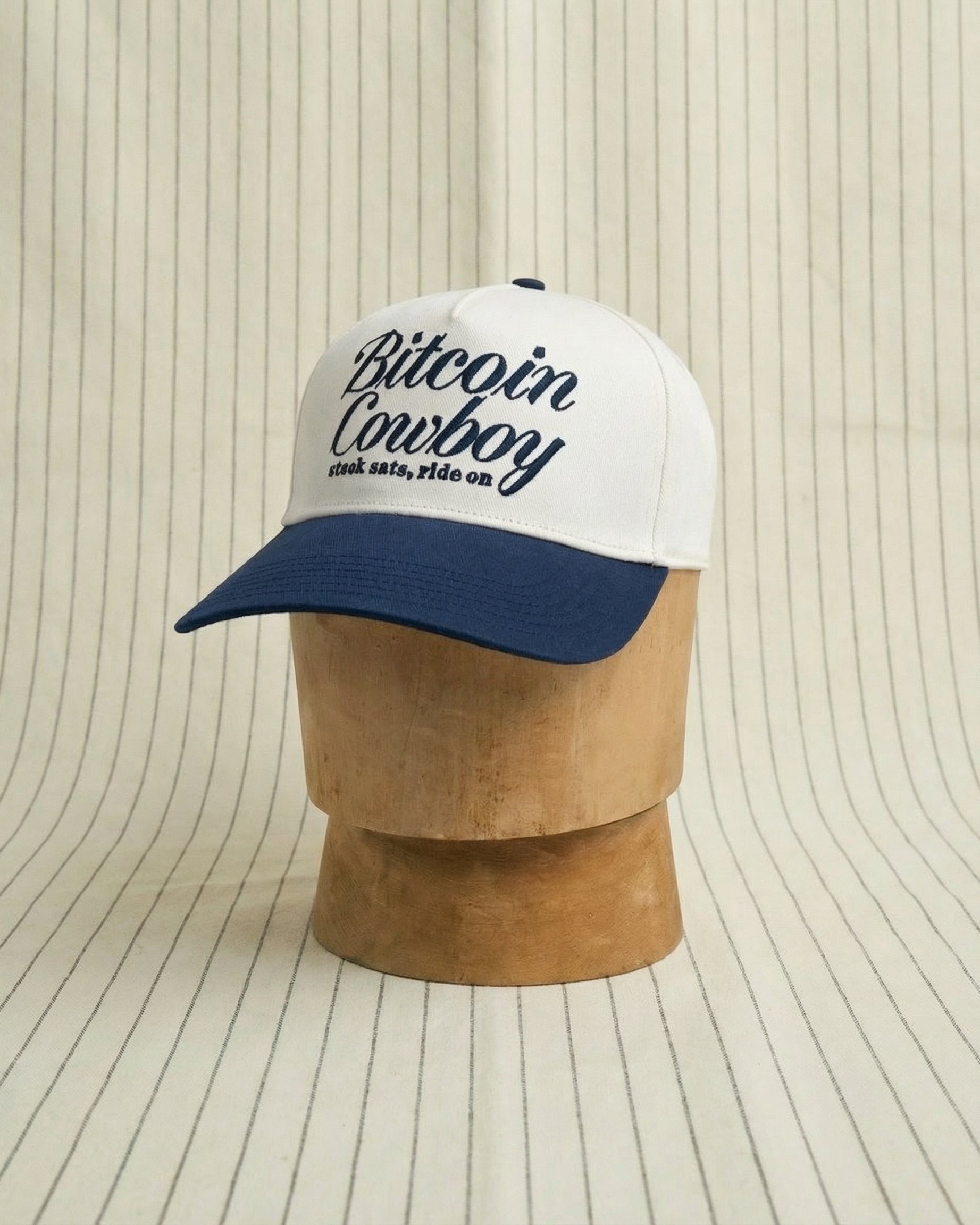 Bitcoin Cowboy - Midnight Workwear Blue/Bone