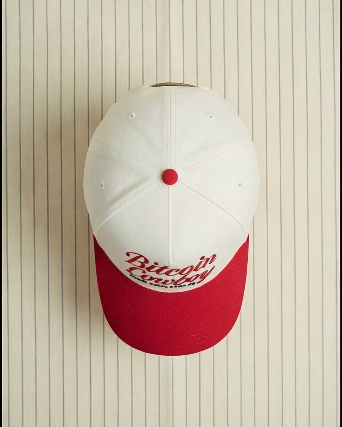 Bitcoin Cowboy - Western Signal Red/Bone