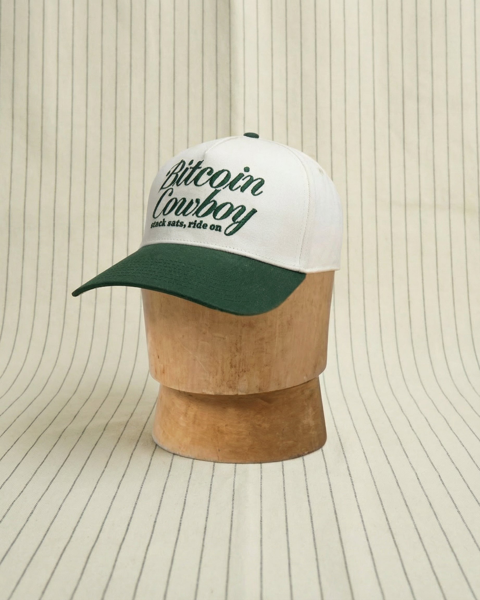 Bitcoin Cowboy - Frontier Forest Green/Bone