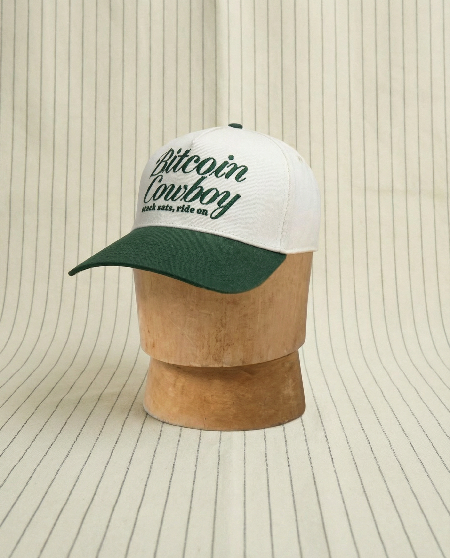 Bitcoin Cowboy - Frontier Forest Green/Bone