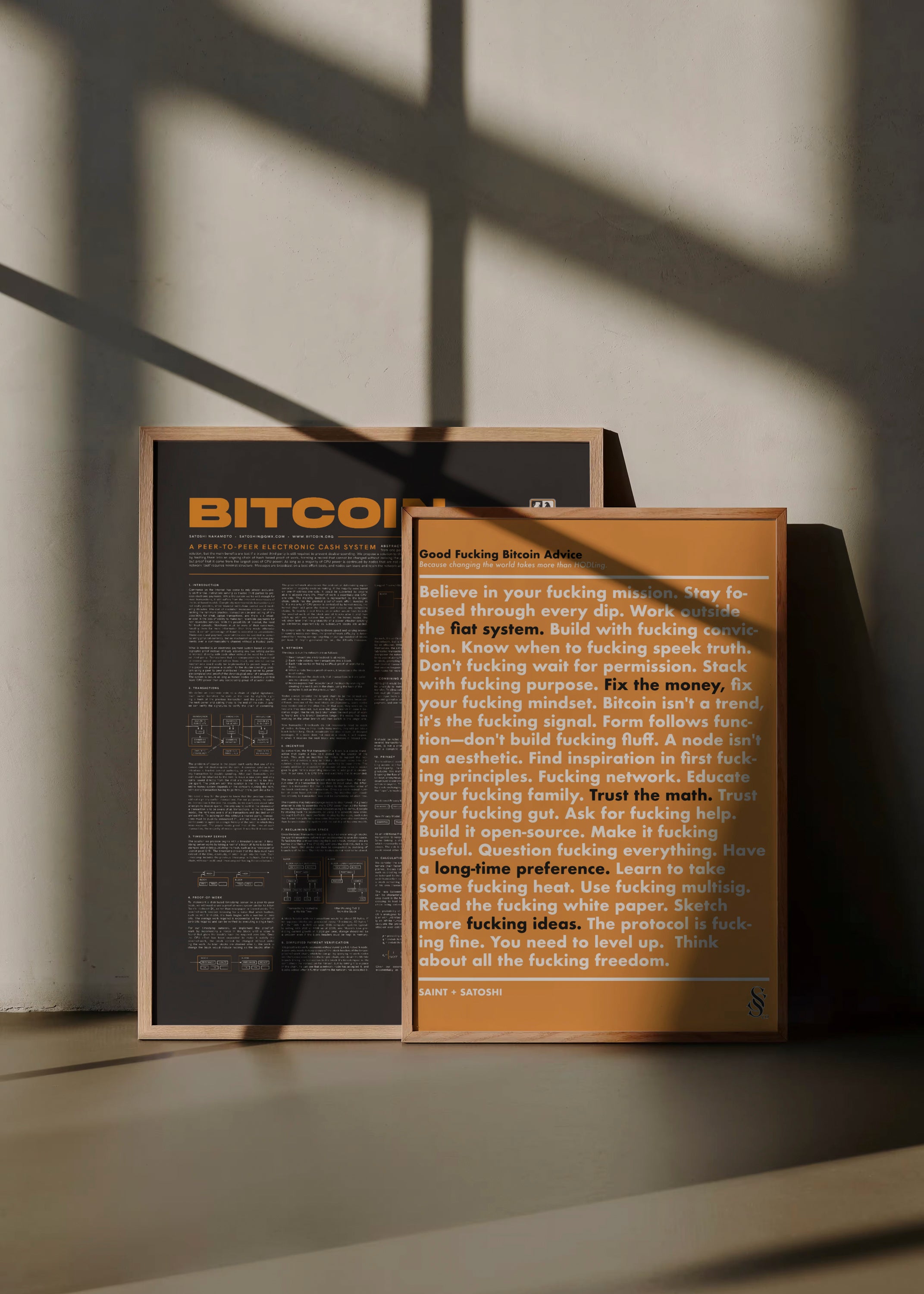 Bitcoin Whitepaper Poster – Satoshi Nakamoto’s Original Vision