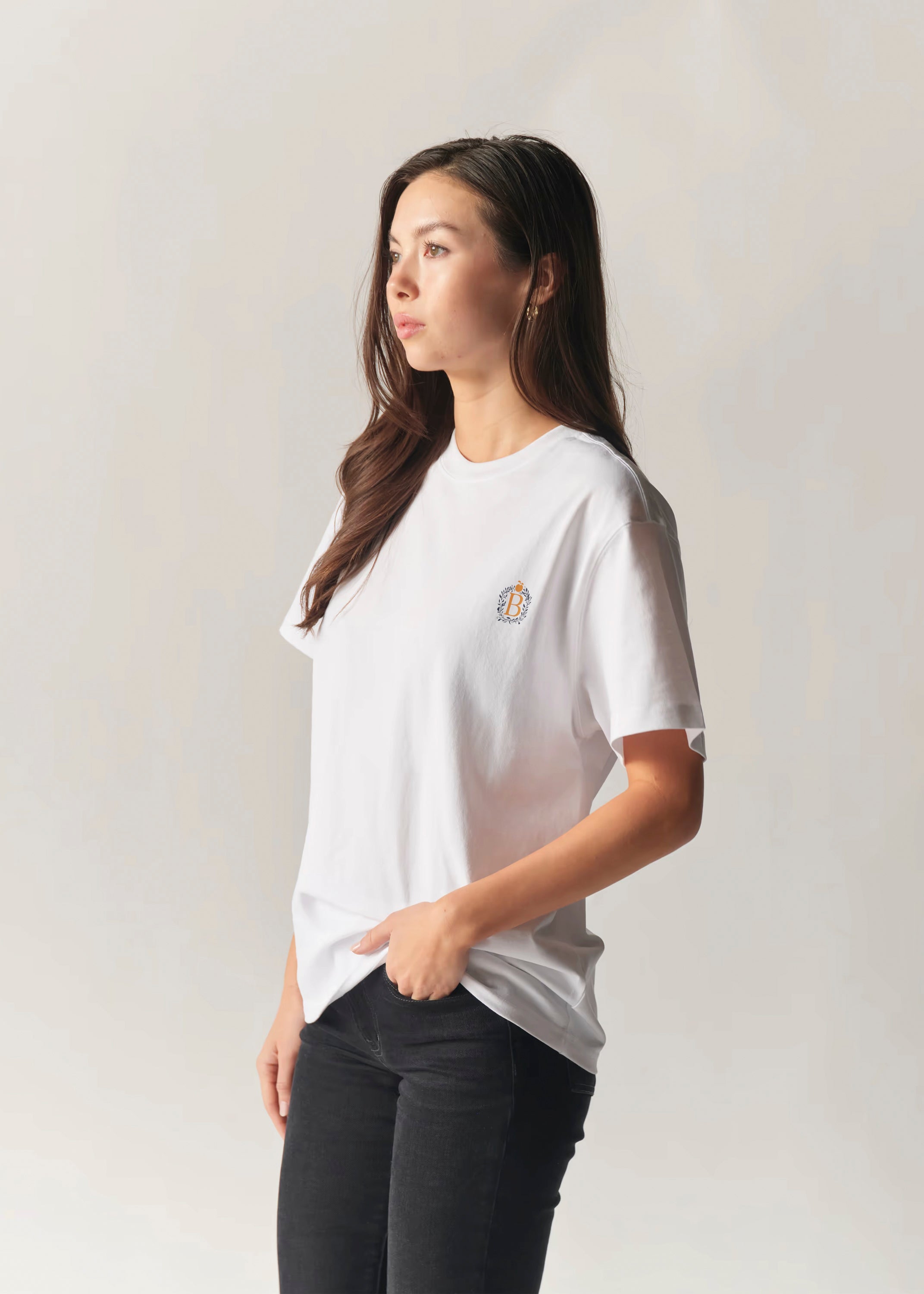 Bitcoin Crest Tee – Organic Minimalist Shirt