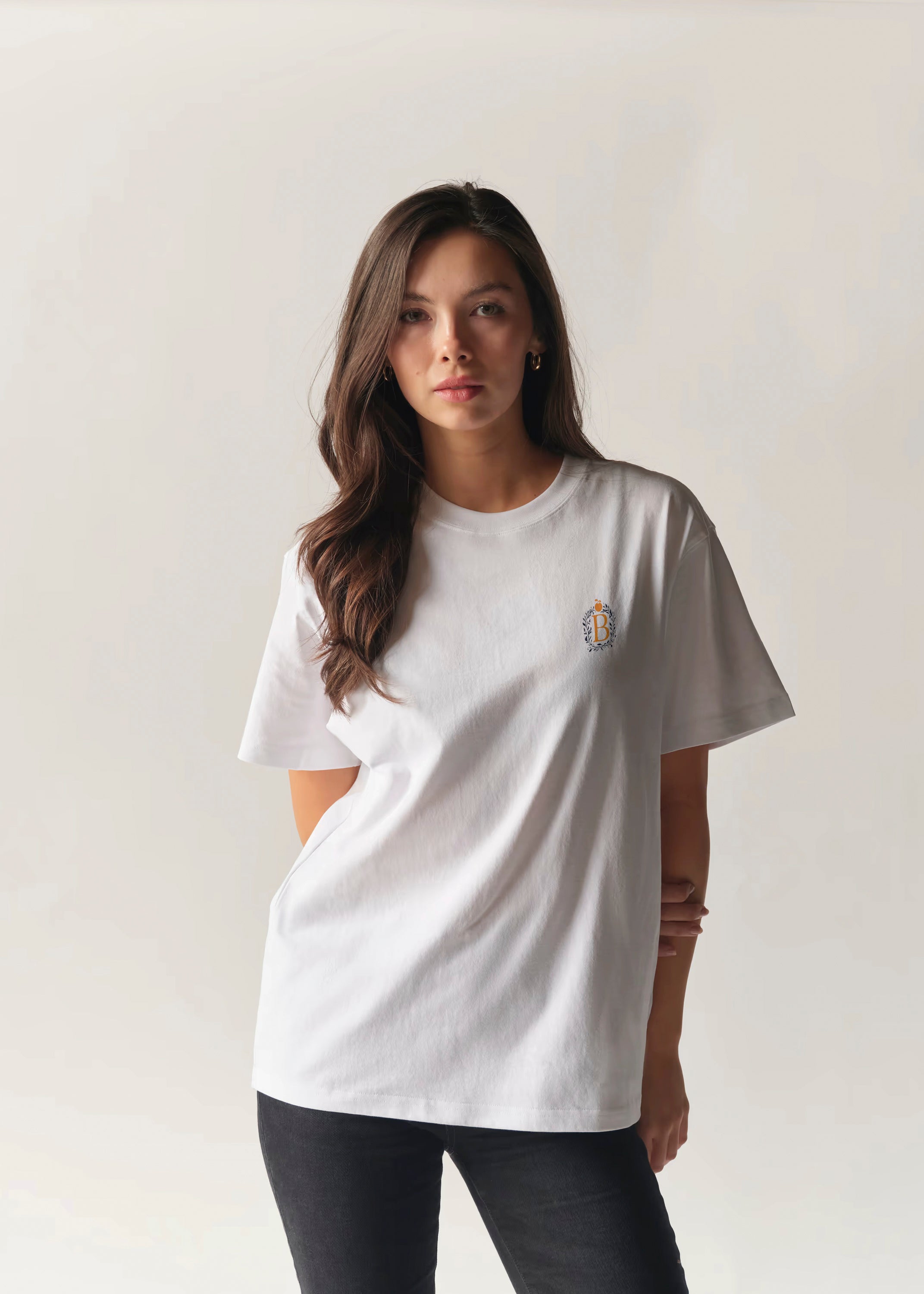 Bitcoin Crest Tee – Organic Minimalist Shirt